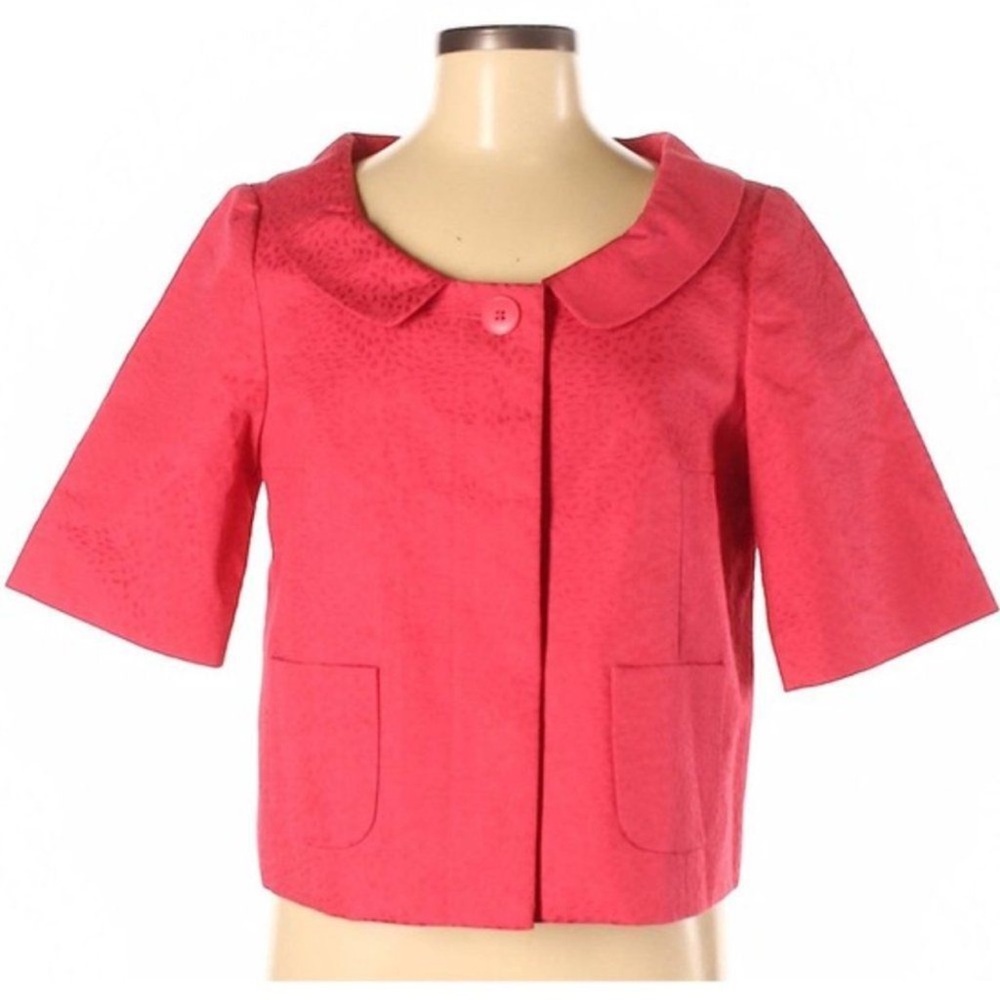 LOFT Pink Short Sleeve Jacket